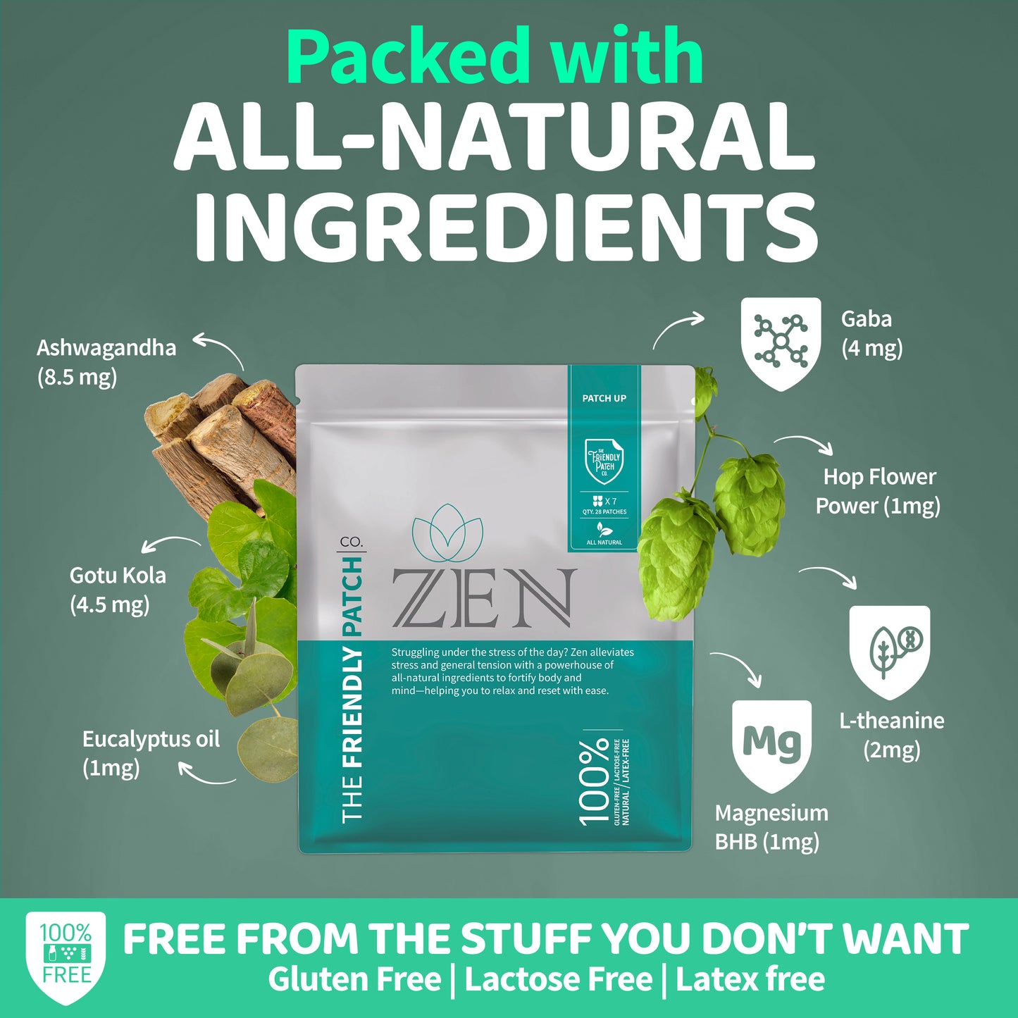 Zen calm Patch - travel 8 pack