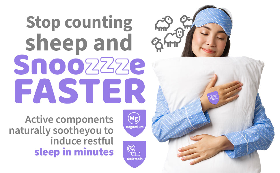 Snooze Melatonin Sleep Patches  - Travel 8 Pack