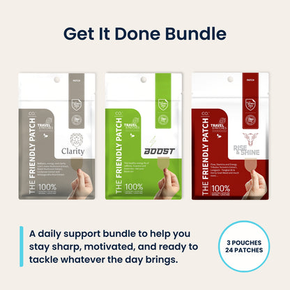 Get It Done - Clarity Focus , Boost Energy & Rise & Shine Workout Patches