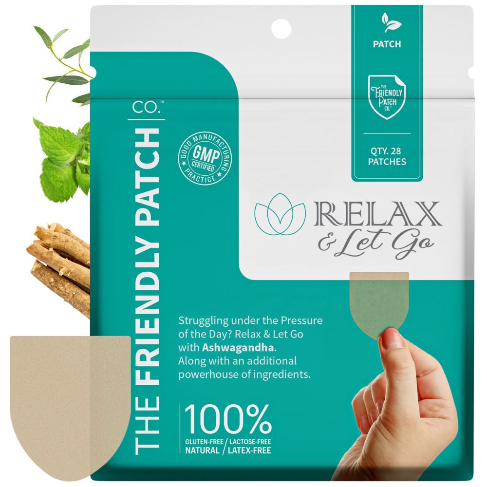 Relax & Let Go Stress Patches: Ashwagandha, Gotu Kola & GABA Patches