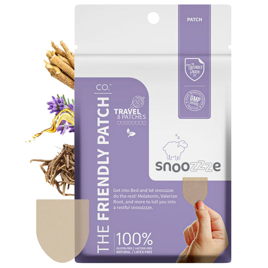 Snooze Patches, Snooze with Melatonin, Ashwagandha, and Valerian: 8 Pack