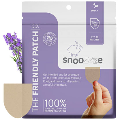 Snooze Patches, Snooze with Melatonin, Ashwagandha, and Valerian: 8 Pack