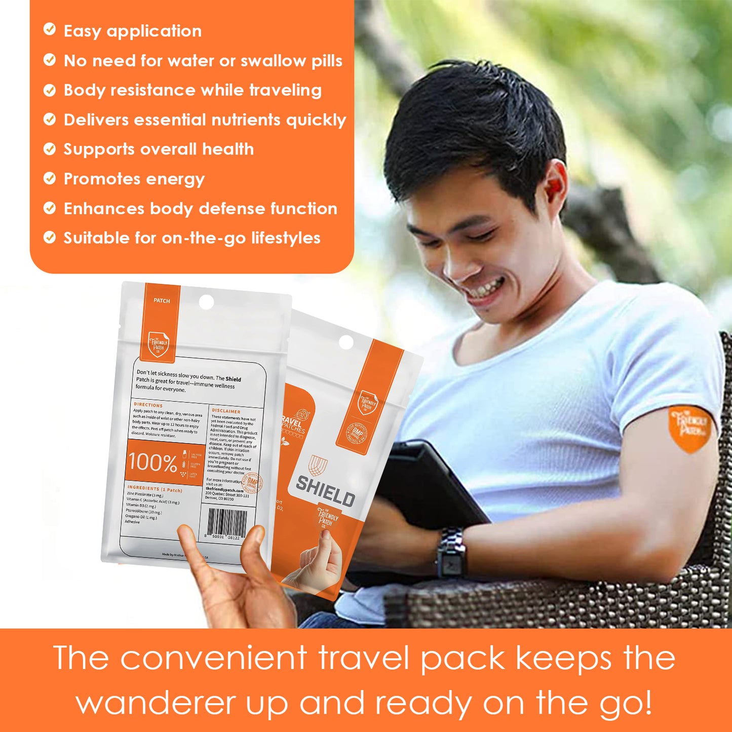 Shield Wellness Patch - travel 8 pack