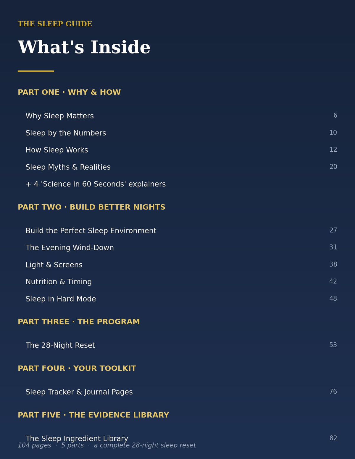 The Sleep Guide — Master Your Nights | Sleep Better Naturally (Copy)
